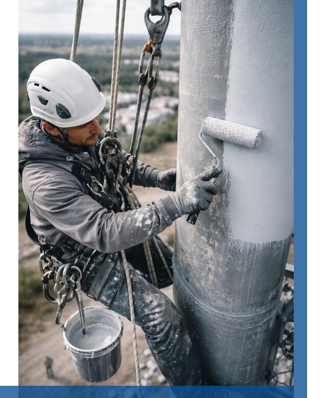 Покраска мачт связи под ключ в Волгограде от 883 р. | ВЫСОТНИК-Влг