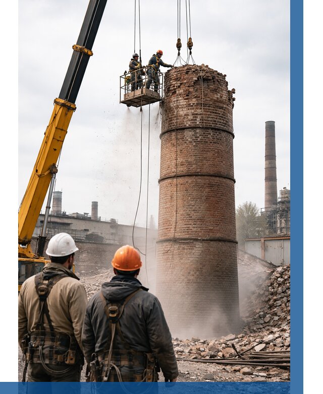 Демонтаж дымовой трубы в Волгограде от 93519 р. | ВЫСОТНИК-Влг, смета