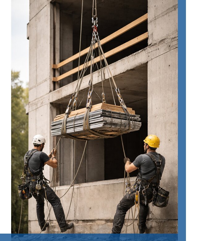 Подъем материала на этаж веревками в Волгограде от 1559 р. | ВЫСОТНИК-Влг