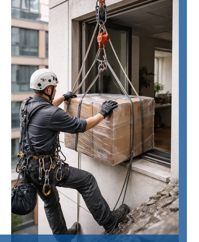 Подъем груза через окно в Волгограде от 4676 р. | ВЫСОТНИК-Влг