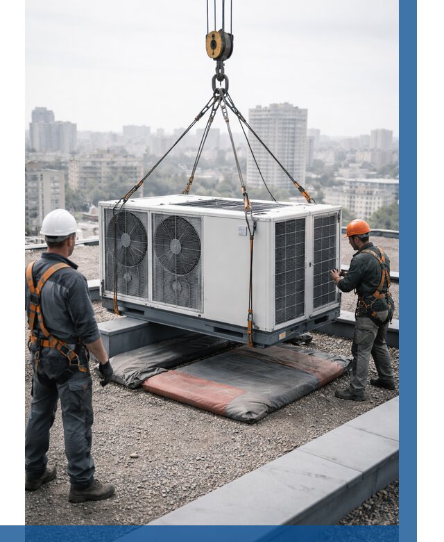 Подъем груза на крышу в Волгограде от 5196 р. | ВЫСОТНИК-Влг заказать