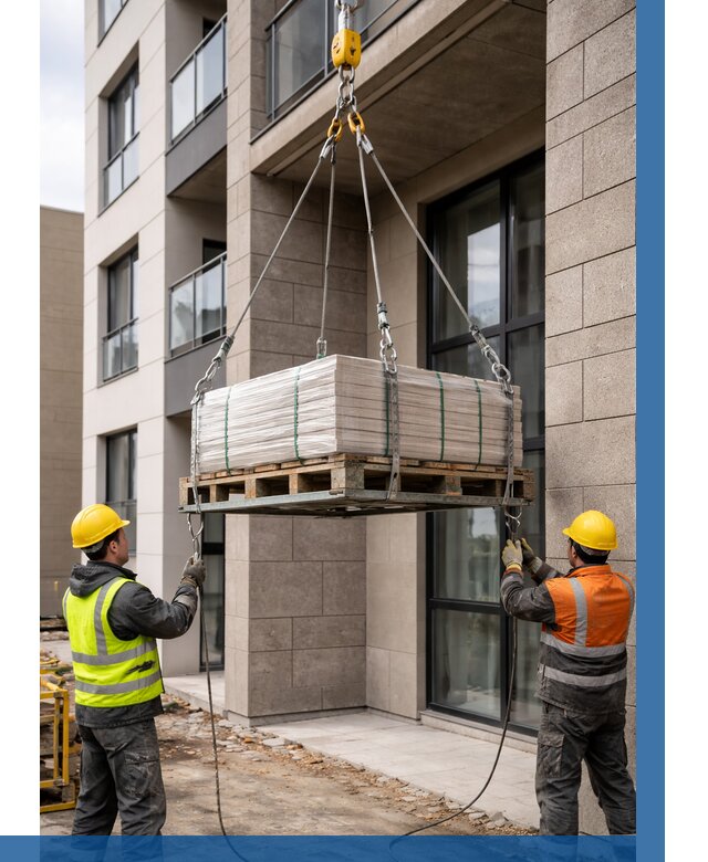 Подъем керамогранита на этаж в Волгограде от 3637 р. | ВЫСОТНИК-Влг