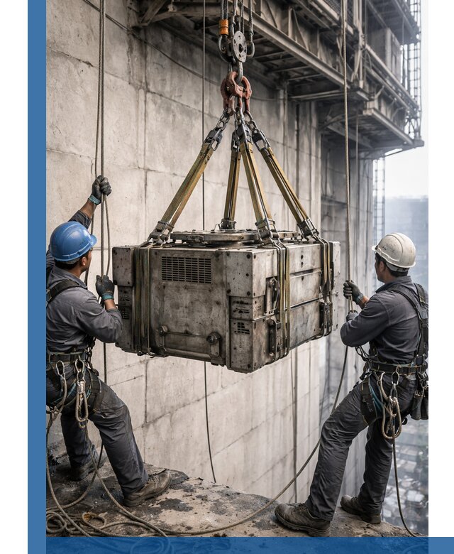 Такелажные работы на высоте, подъем и монтаж грузов в Волгограде