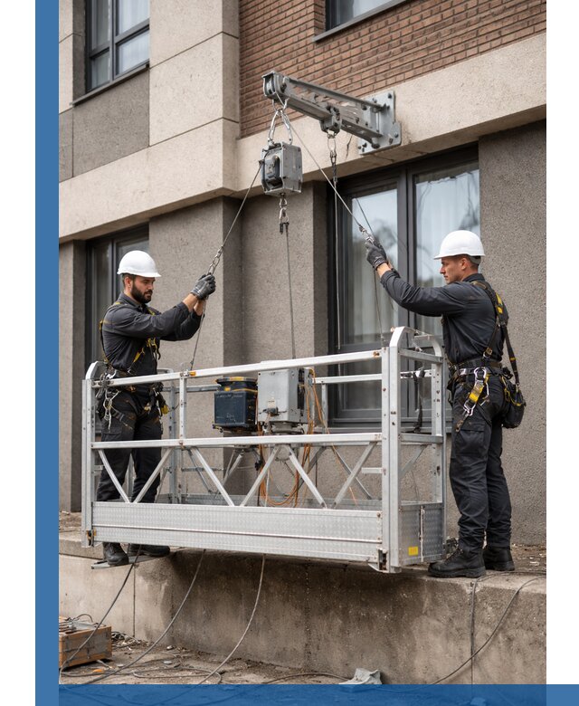 Монтаж и подъем фасадной люльки в Волгограде с гарантией безопасности