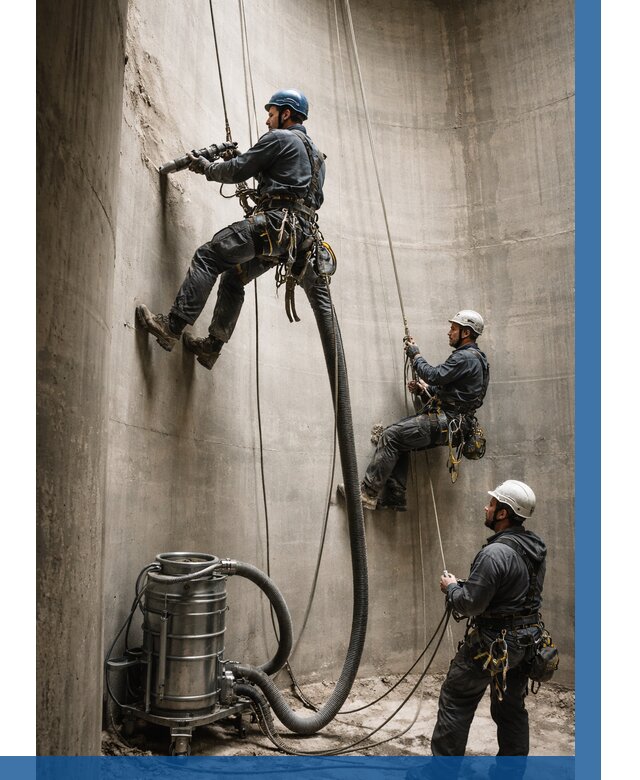 Зачистка силосов в Волгограде от 4676 р. Договор и смета ВЫСОТНИК-Влг