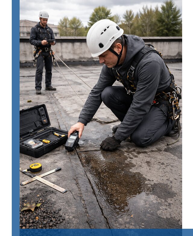 Обследование кровли на протечки и выявление дефектов в Волгограде