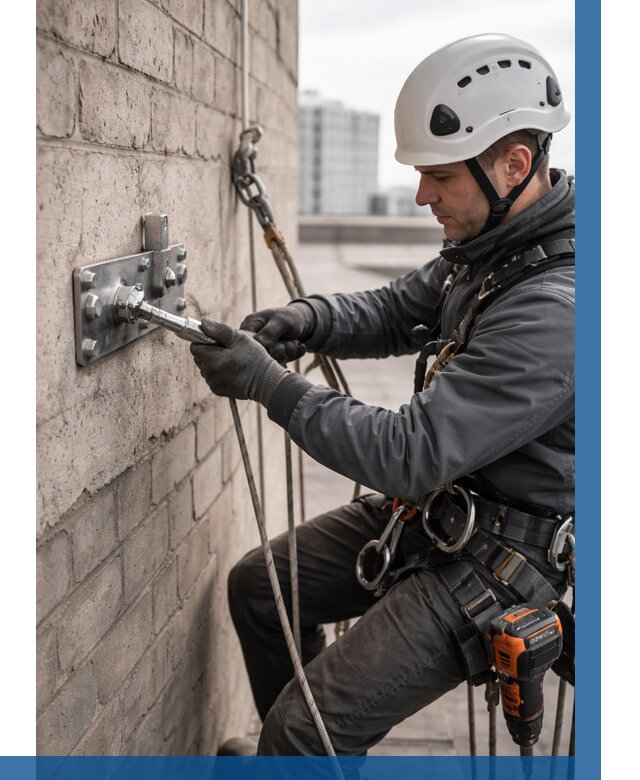 Установка анкерных точек в Волгограде от 3637 р. | ВЫСОТНИК-Влг