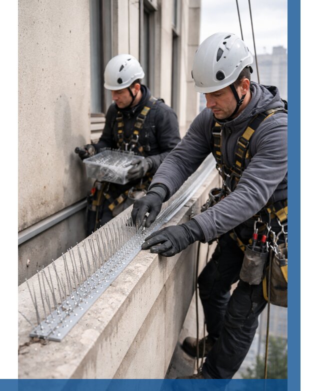 Установка шипов от птиц в Волгограде от 883 р. | ВЫСОТНИК-Влг